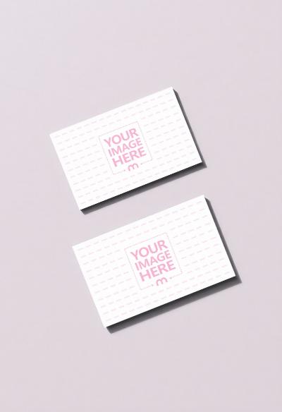 Front and Back Business Card Mockup for Complete Identity Presentation