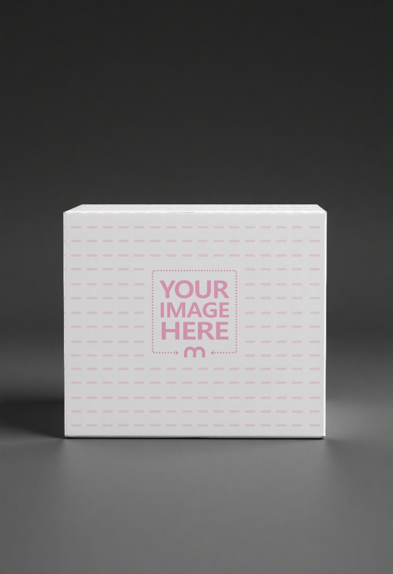 Tech Product Packaging Box Mockup on Dark Background for Electronics preview image