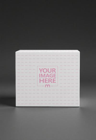Tech Product Packaging Box Mockup on Dark Background for Electronics
