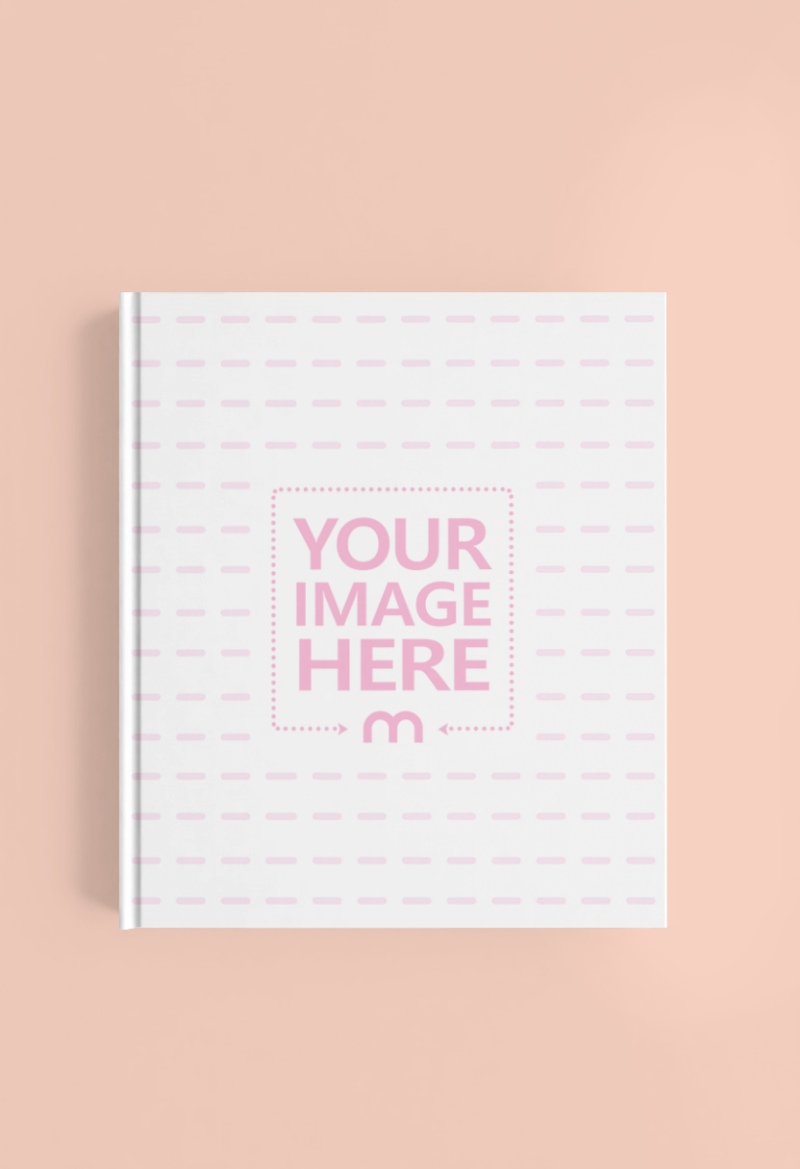 Book Cover Mockup on Soft Light Background for Printing Design preview image