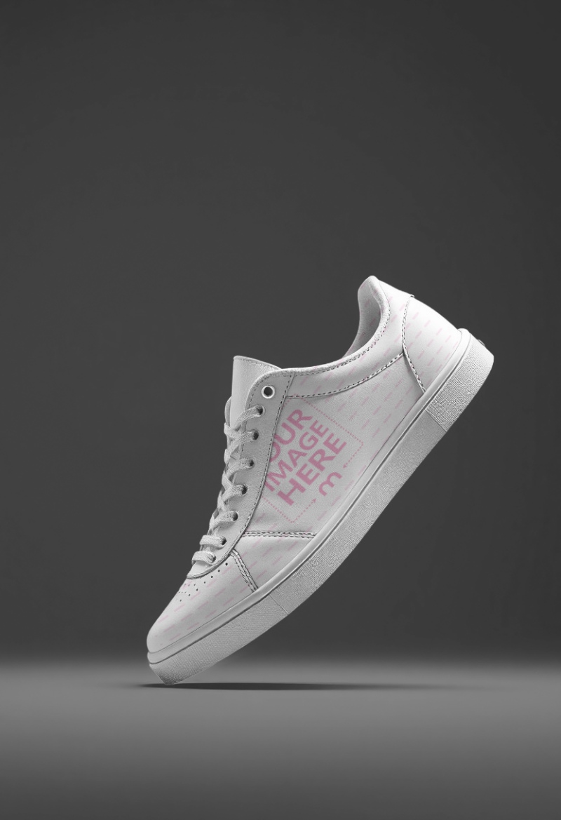 Shoe Mockup on Gray Background for Clean Branding Use preview image