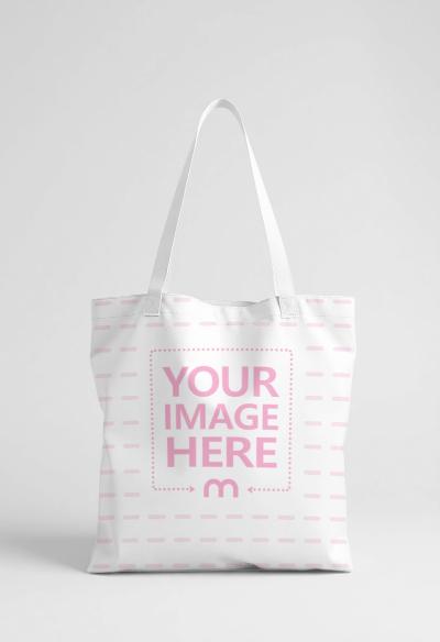 Tote Bag Mockup on White Background for Lifestyle Branding