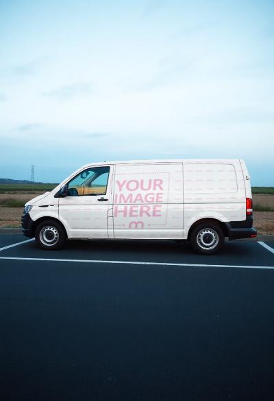Car Body Mockup on Outdoor for Auto Brand Presentation