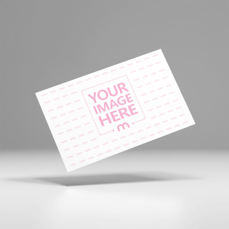 Floating Business Card Mockup on Isolated Background preview image