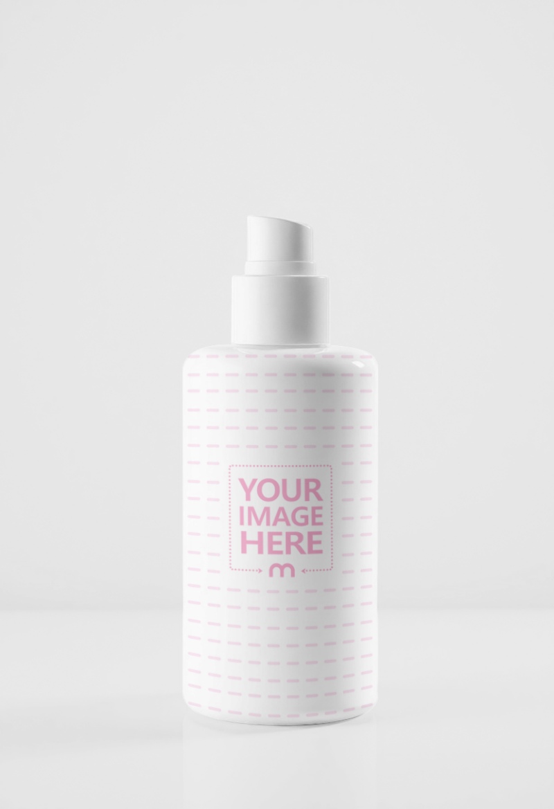Bottle Mockup on White Background for Minimalist Product Display preview image