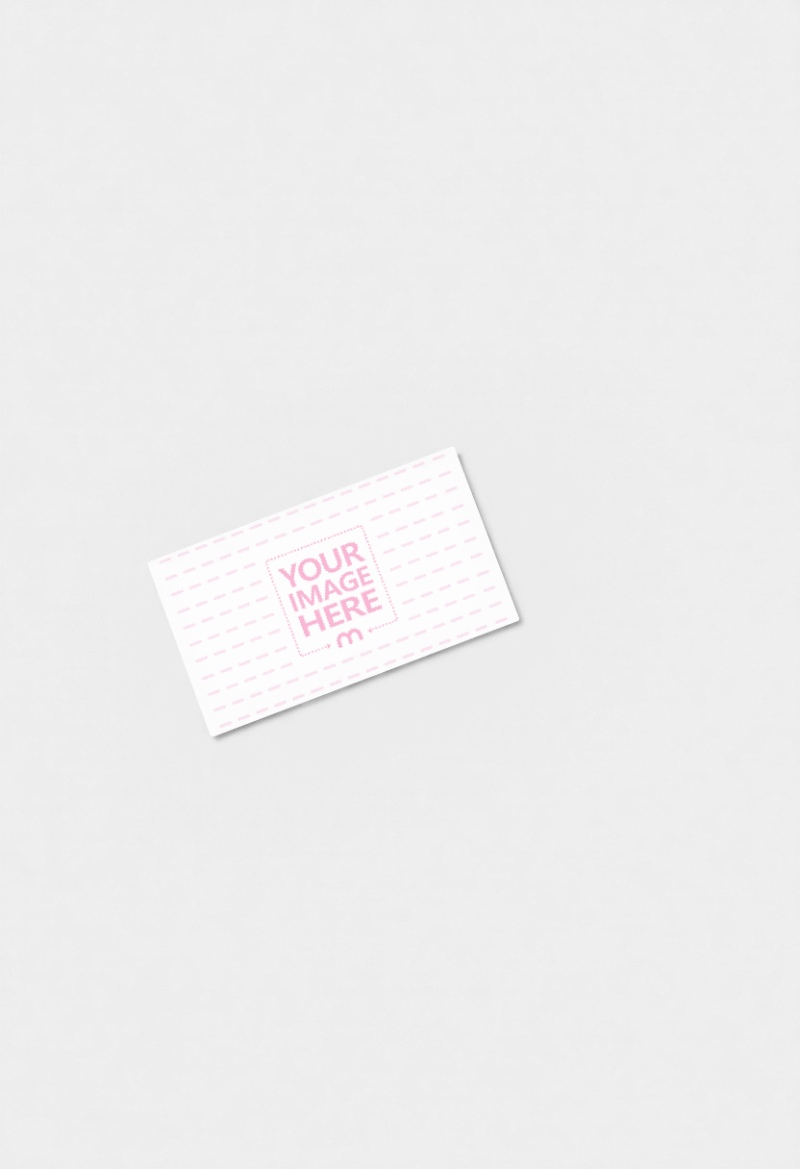 Business Card Flatlay Mockup on Clean Isolated Background preview image