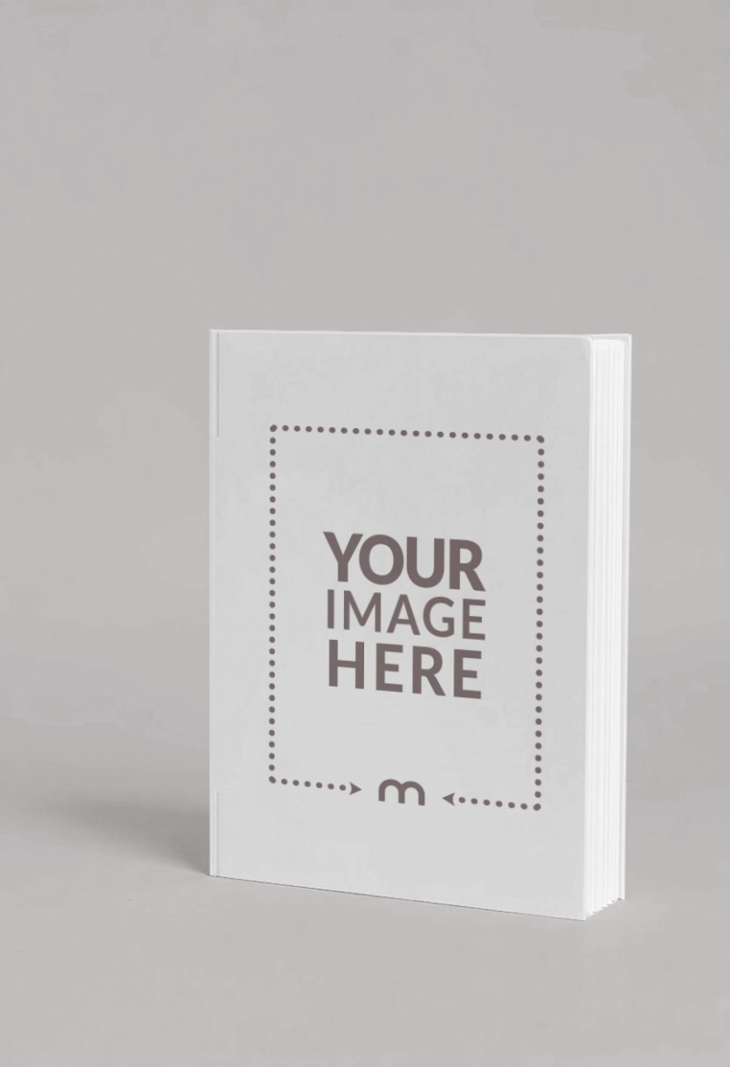 Angled Book Cover Mockup on Isolated Background for Publishers preview image