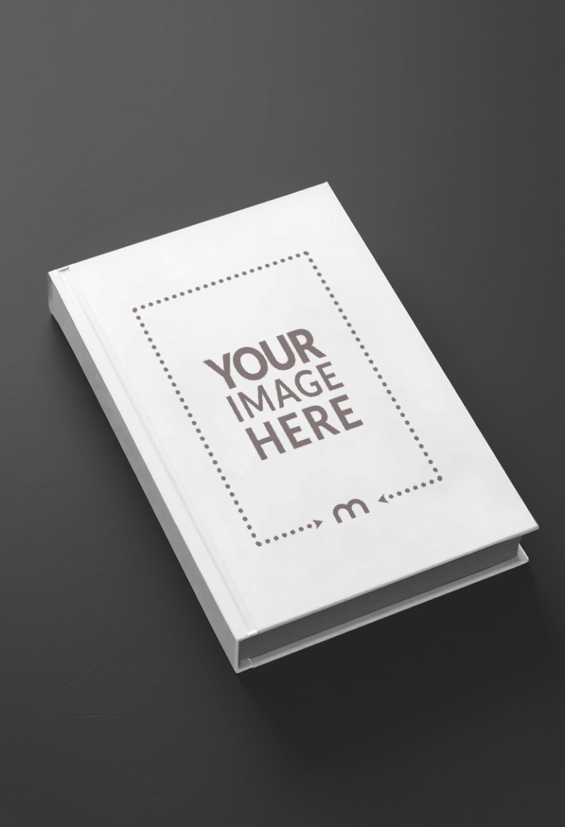 Book Cover Mockup on Dark Background for Publishing Review preview image