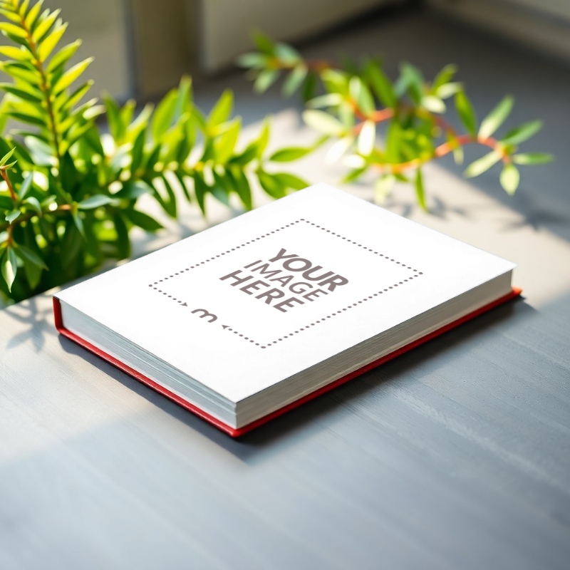 Book Cover Mockup on Outdoor Table for Book Promotion preview image