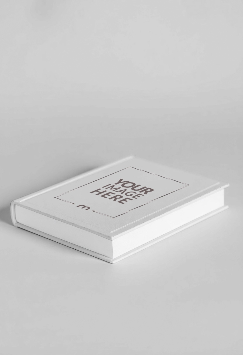 Book Cover Mockup on White Background for Publishing Promotion preview image