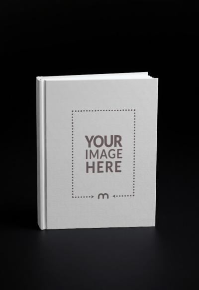 Standing Book Cover Mockup on Dark Background for Fantasy Novels