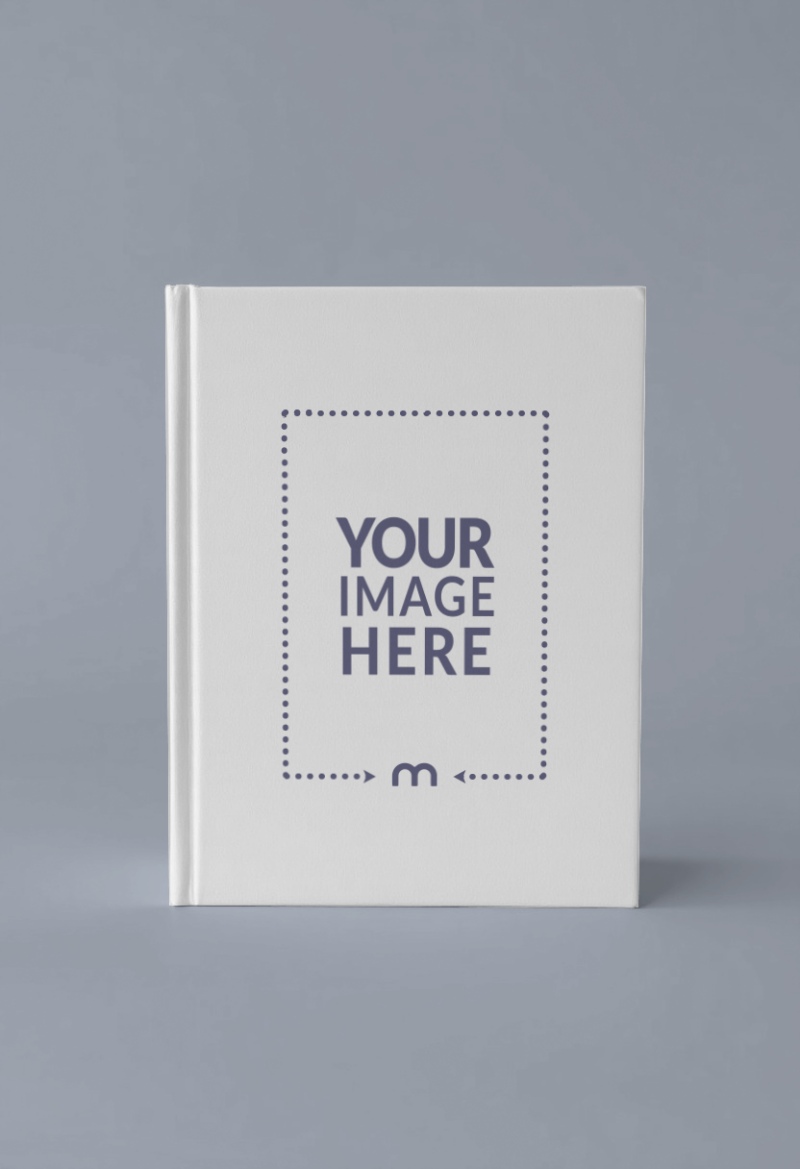 Standing Book Cover Mockup on Minimal Background for Modern Books preview image