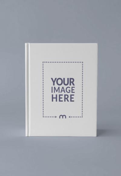 Standing Book Cover Mockup on Minimal Background for Modern Books