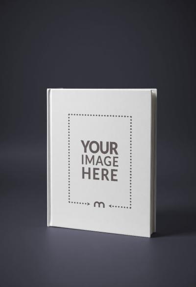 Standing Book Cover Mockup in Isolated Background for Publications