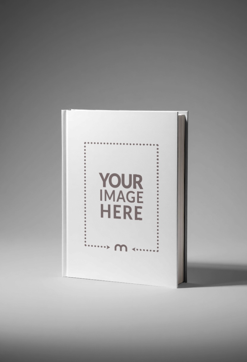Standing Book Cover Mockup on Isolated Background for Authors preview image