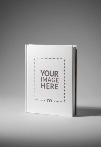 Standing Book Cover Mockup on Isolated Background for Authors