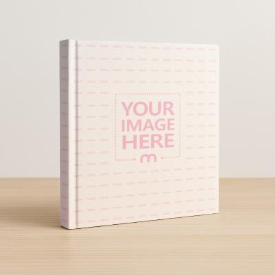 Book Cover Mockup on Wooden Floor for Children Book Cover