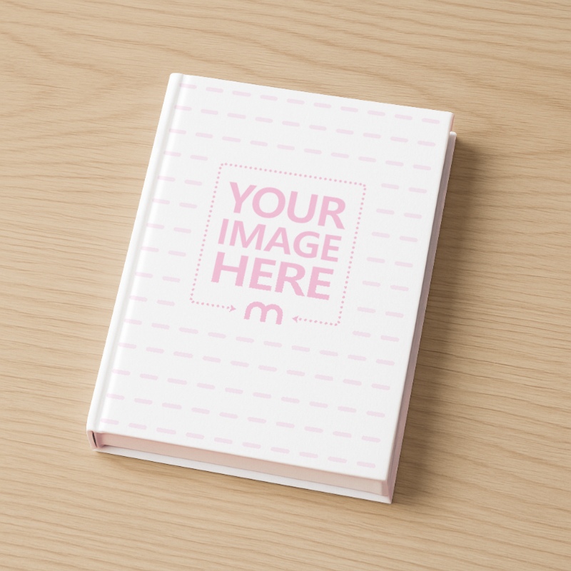 Book Cover Mockup on Wooden Floor for Modern Novels preview image