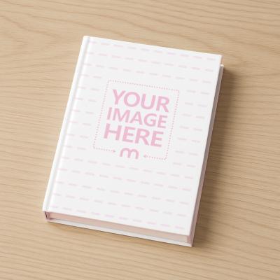 Book Cover Mockup on Wooden Floor for Modern Novels