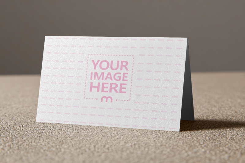 Business Card Mockup on Sandy Surface preview image