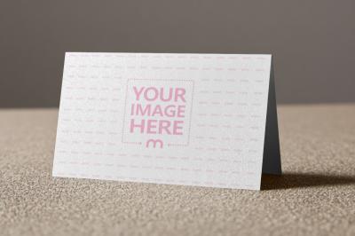 Business Card Mockup on Sandy Surface