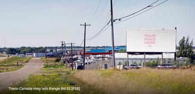 Banner In Industrial District Mockup Generator