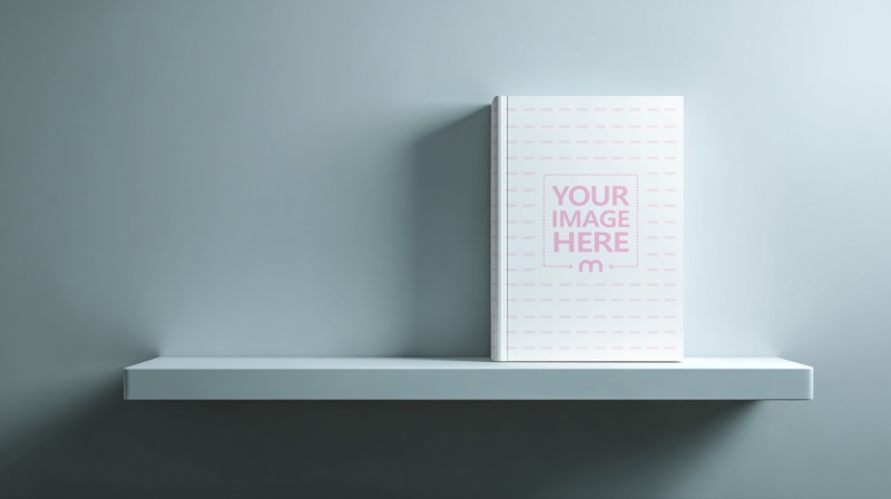 Book Cover Mockup on Hanging White Table for Book Publishers preview image