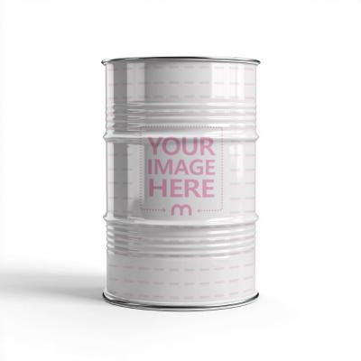 Barrel Mockup on White Background for Oil Companies