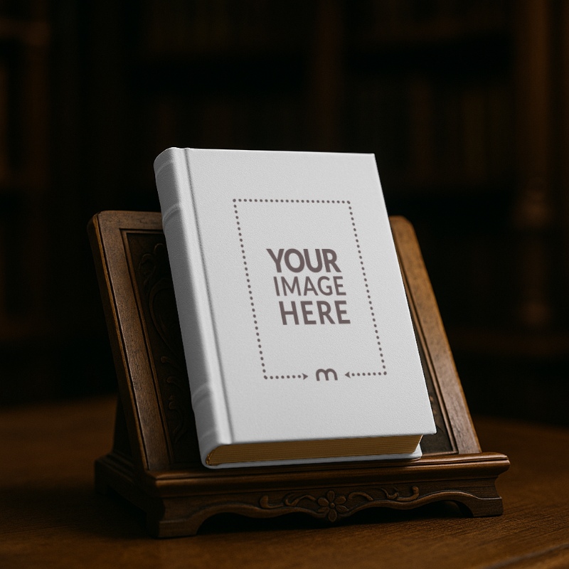 Vintage Book Cover Mockup for Antique Bookstore preview image