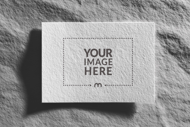 Top View Business Card Mockup for Corporate Stationery preview image