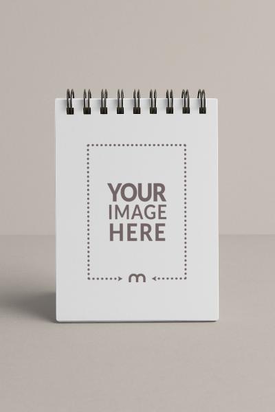 Desk Calendar Mockup on Isolated Background