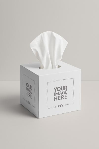 Square Book Cover Mockup Top View for Minimal Design