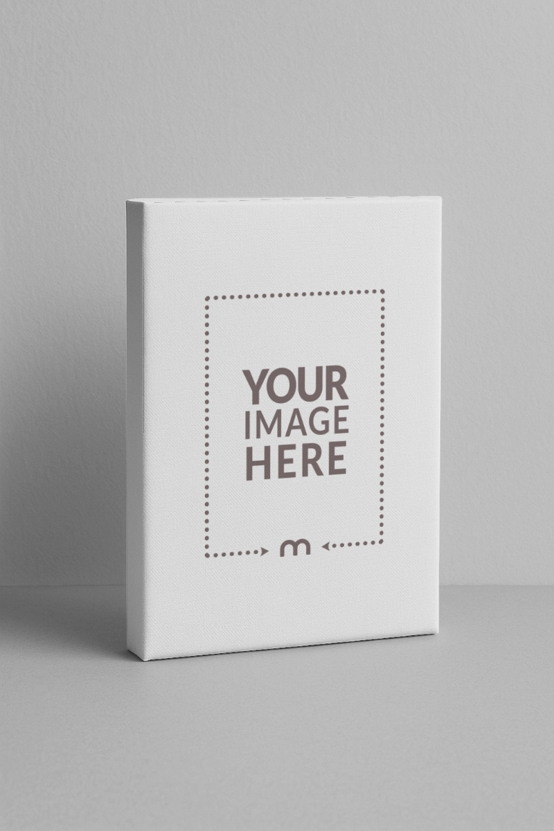 Standing Book Cover Mockup on Isolated Background preview image
