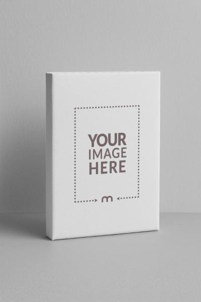Standing Book Cover Mockup on Isolated Background