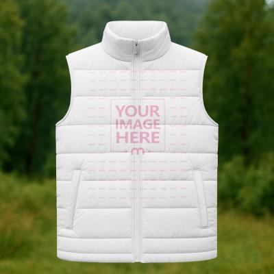 Outdoor Vest Mockup for Forest Adventure Apparel Branding