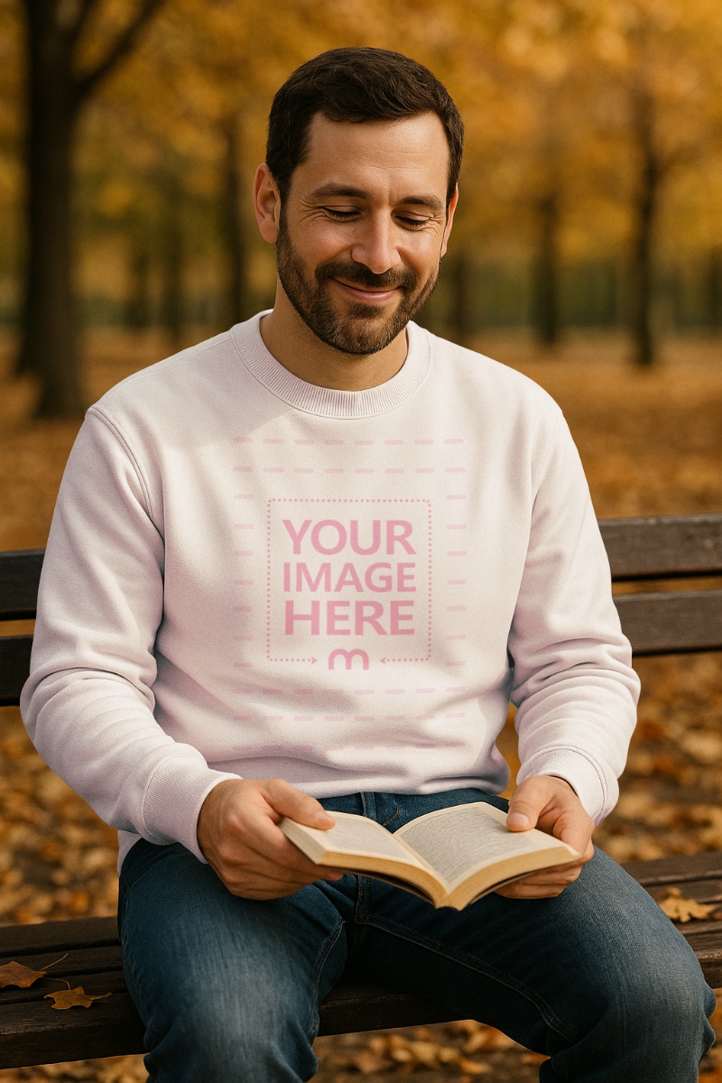 Sweatshirt Mockup for Autumn Lifestyle Apparels preview image