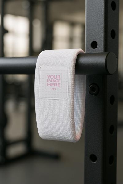 Armband Mockup on Gym Equipment for Fitness Accessory