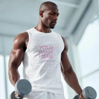 Gym Shirt Mockup with Fit Model