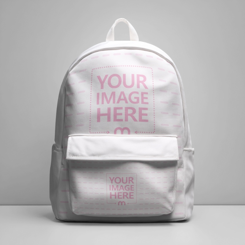 Bag Mockup Centered in Minimal Scene for Fashion Branding preview image