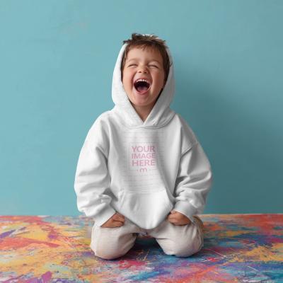 Child Hoodie Mockup in Kid's PreSchool