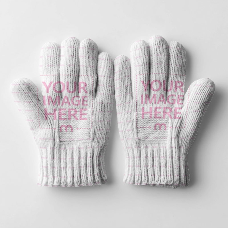 Gloves Mockup for Winter Fashion or Sportswear Promotion preview image