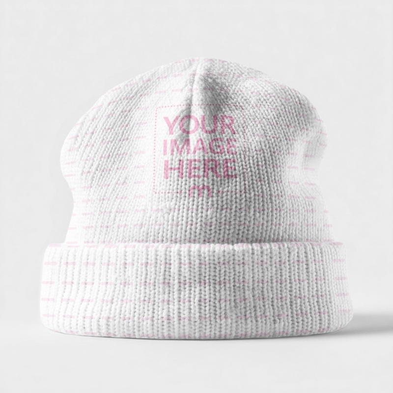 Beanie Mockup on Isolated Background for Minimal Designs preview image