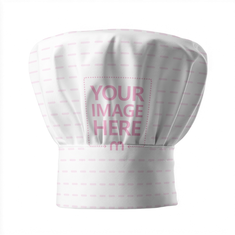Chef Hat Mockup for Culinary Uniform Branding preview image