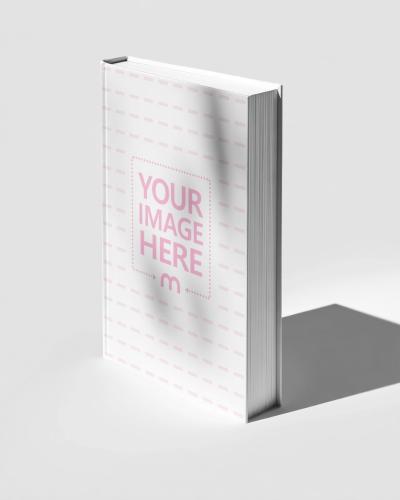 Book Cover Mockup Angled View for Hardcover Books