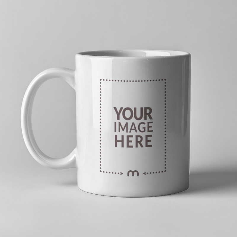 Coffee Mug Mockup on Isolated Background for Café Merch Design preview image
