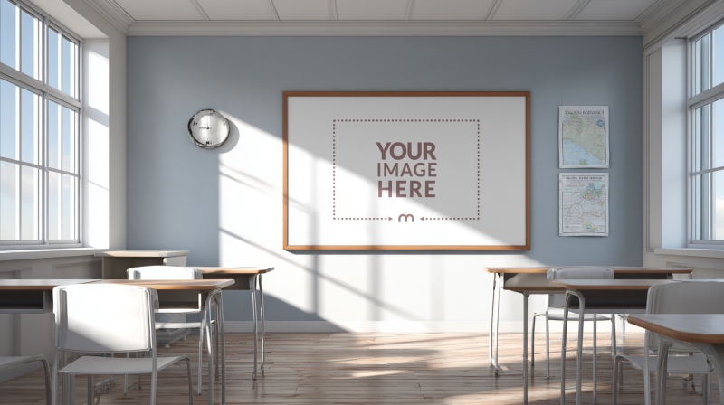 Classroom Board Mockup for Educational Design Concepts preview image