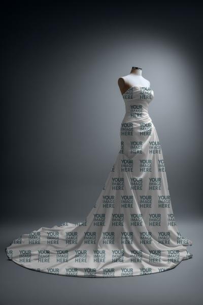 Female Dress Mockup on Mannequin for Fashion Display