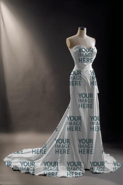 Elegant Dress Mockup on Mannequin for Boutique Presentation
