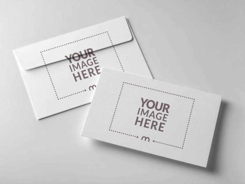 Greetings Card & Envelope Mockup for Celebration Themes preview image