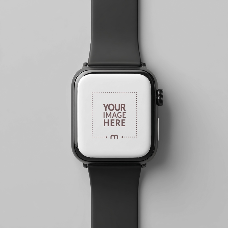 Smartwatch Mockup on Isolated Background for Tech Showcase preview image